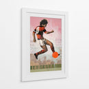 Acción de futbol de época - David Diehl | Cuadro decorativo de Canvas Lab