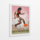 Acción de futbol de época - David Diehl | Cuadro decorativo de Canvas Lab