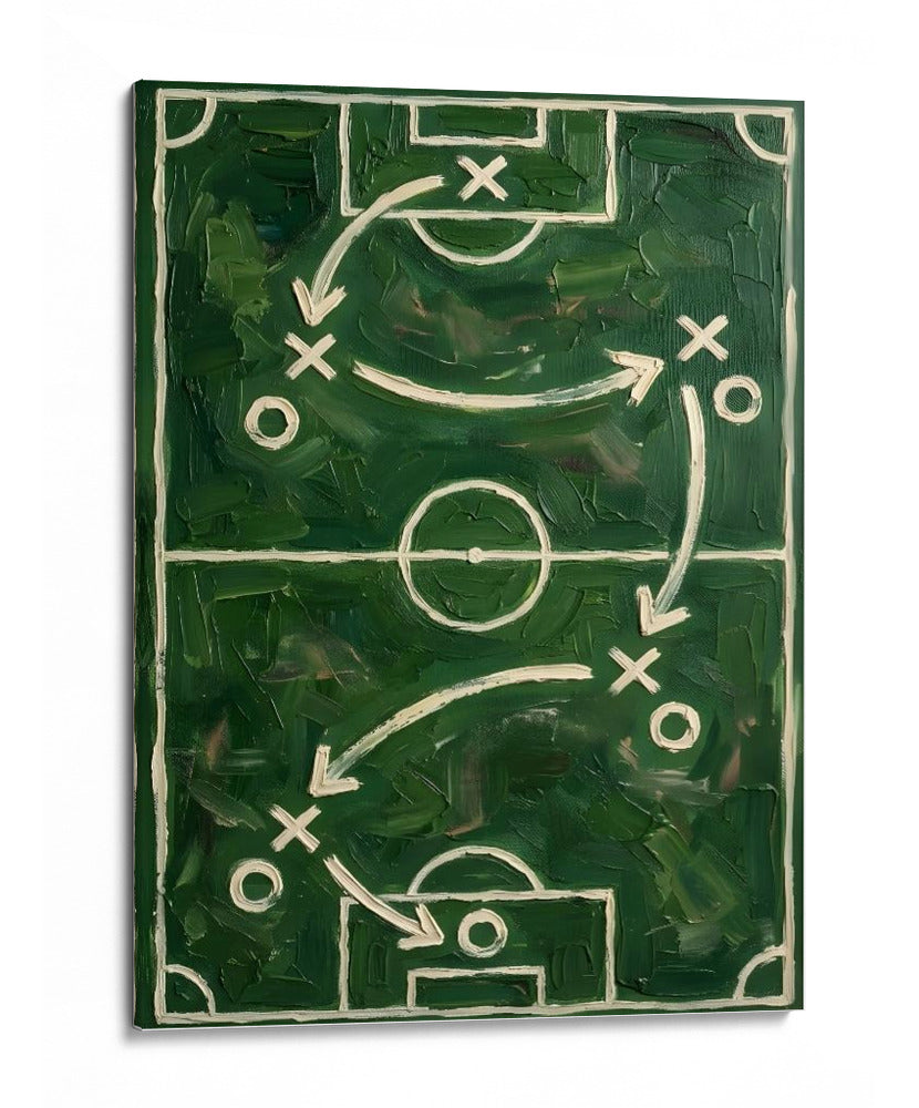 Estrategia en el campo de futbol - HUGO | Cuadro decorativo de Canvas Lab