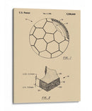 Patente de un balón de futbol antiguo - Andreas Magnusson | Cuadro decorativo de Canvas Lab