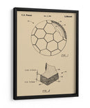 Patente de un balón de futbol antiguo - Andreas Magnusson | Cuadro decorativo de Canvas Lab