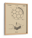Patente de un balón de futbol antiguo - Andreas Magnusson | Cuadro decorativo de Canvas Lab