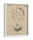 Patente de un balón de futbol antiguo - Andreas Magnusson | Cuadro decorativo de Canvas Lab