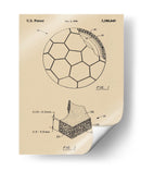 Patente de un balón de futbol antiguo - Andreas Magnusson | Cuadro decorativo de Canvas Lab