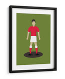 Futbolista de la Camiseta Roja - Nicholas | Cuadro decorativo de Canvas Lab