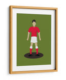 Futbolista de la Camiseta Roja - Nicholas | Cuadro decorativo de Canvas Lab