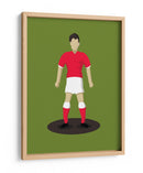 Futbolista de la Camiseta Roja - Nicholas | Cuadro decorativo de Canvas Lab