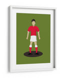 Futbolista de la Camiseta Roja - Nicholas | Cuadro decorativo de Canvas Lab