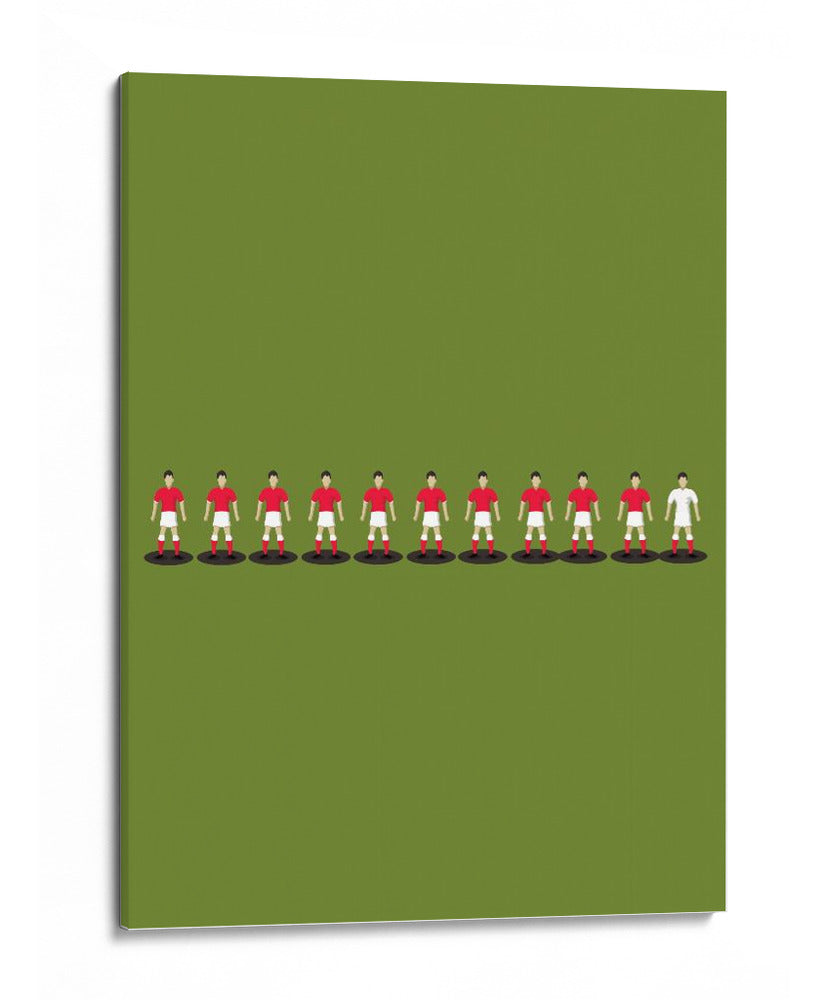Alineación del equipo de futbol - Nicholas | Cuadro decorativo de Canvas Lab