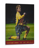 Celebración de un futbolista - Anton Terziev | Cuadro decorativo de Canvas Lab