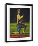 Celebración de un futbolista - Anton Terziev | Cuadro decorativo de Canvas Lab