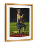 Celebración de un futbolista - Anton Terziev | Cuadro decorativo de Canvas Lab
