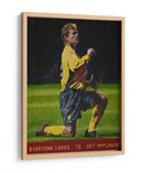 Celebración de un futbolista - Anton Terziev | Cuadro decorativo de Canvas Lab