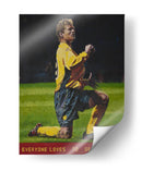 Celebración de un futbolista - Anton Terziev | Cuadro decorativo de Canvas Lab
