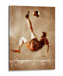 Tiro de bicicleta en el futbol - Justyna Jaszke | Cuadro decorativo de Canvas Lab