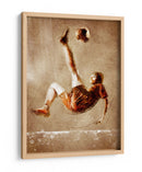Tiro de bicicleta en el futbol - Justyna Jaszke | Cuadro decorativo de Canvas Lab