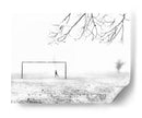 Soledad en el futbol entre la niebla - Jasmine Zhang | Cuadro decorativo de Canvas Lab