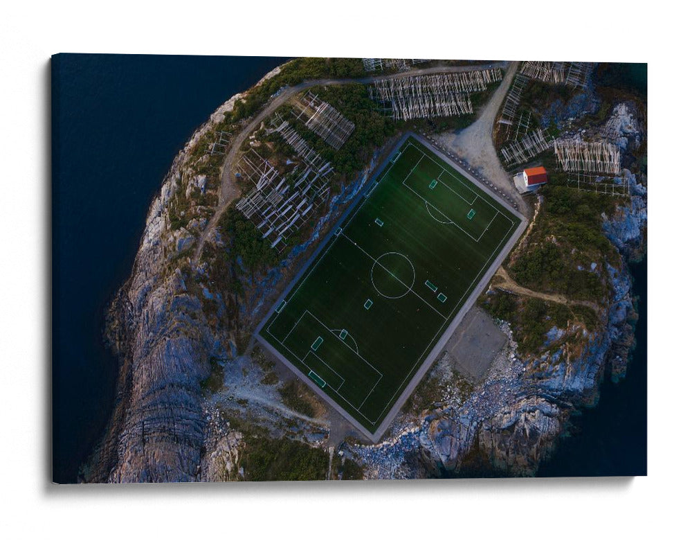 Canchas de futbol en islas remotas - Bingo Z | Cuadro decorativo de Canvas Lab