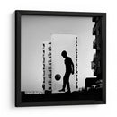 Silueta de futbol urbano - Qmars Khoshsefat | Cuadro decorativo de Canvas Lab