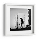 Silueta de futbol urbano - Qmars Khoshsefat | Cuadro decorativo de Canvas Lab