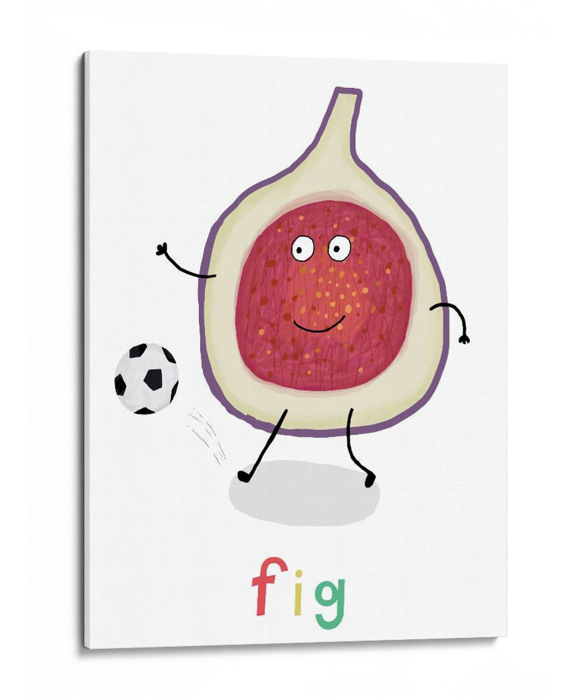 Fig jugando al futbol - Carla Daly | Cuadro decorativo de Canvas Lab