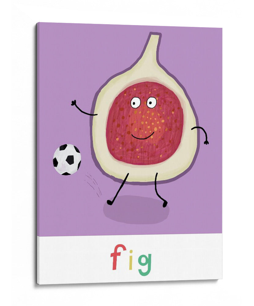 Fig feliz con el soccer - Carla Daly | Cuadro decorativo de Canvas Lab