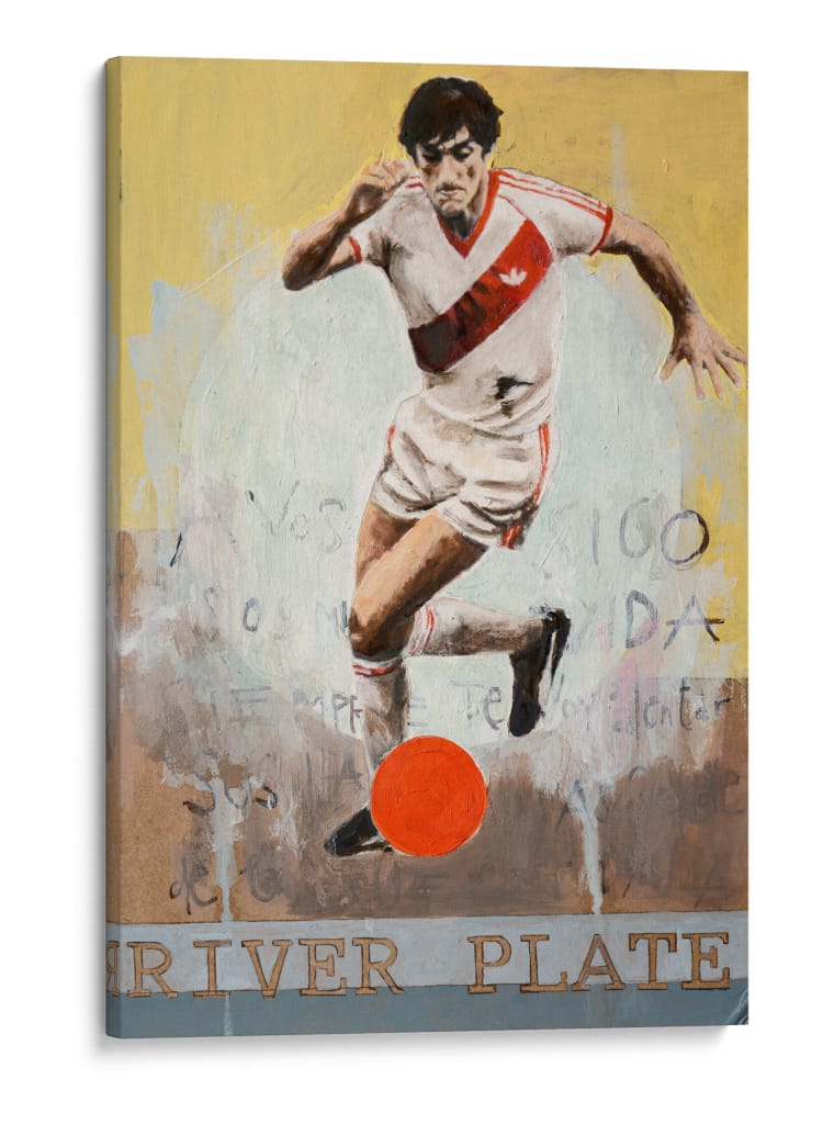 Trazos de gloria: River Plate - David Diehl | Cuadro decorativo de Canvas Lab
