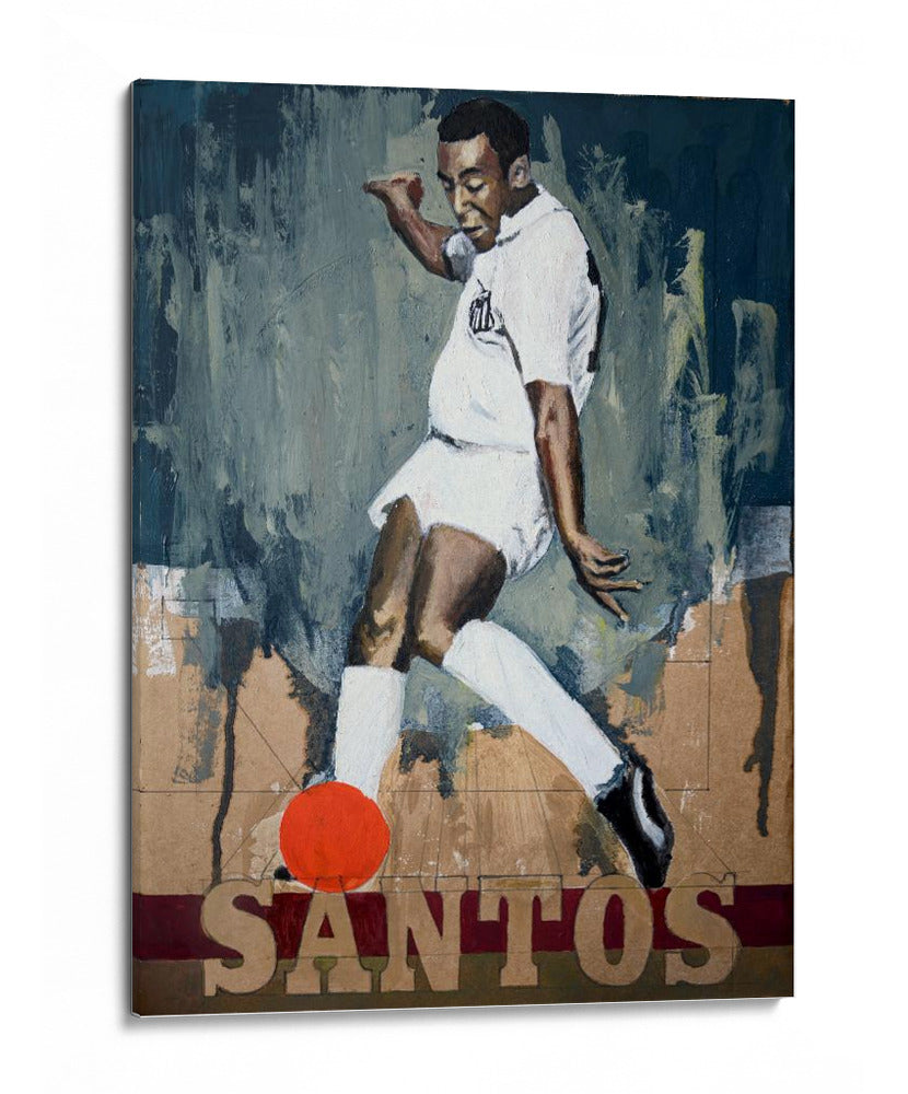 Pelé: leyenda del Santos - David Diehl | Cuadro decorativo de Canvas Lab