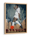 Pelé: leyenda del Santos - David Diehl | Cuadro decorativo de Canvas Lab