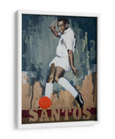 Pelé: leyenda del Santos - David Diehl | Cuadro decorativo de Canvas Lab
