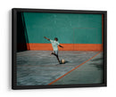 Un niño, un balón y una pared - Andy Bauer | Cuadro decorativo de Canvas Lab
