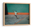 Un niño, un balón y una pared - Andy Bauer | Cuadro decorativo de Canvas Lab