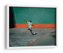 Un niño, un balón y una pared - Andy Bauer | Cuadro decorativo de Canvas Lab