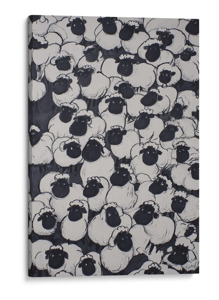Clan de ovejas - DIEGO D L | Cuadro decorativo de Canvas Lab