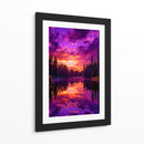 Crepúsculo Neón - Puffy Design | Cuadro decorativo de Canvas Lab