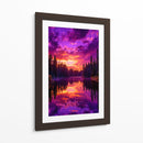 Crepúsculo Neón - Puffy Design | Cuadro decorativo de Canvas Lab