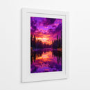 Crepúsculo Neón - Puffy Design | Cuadro decorativo de Canvas Lab