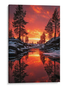 Invierno de Fuego - Puffy Design | Cuadro decorativo de Canvas Lab