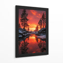 Invierno de Fuego - Puffy Design | Cuadro decorativo de Canvas Lab