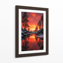 Invierno de Fuego - Puffy Design | Cuadro decorativo de Canvas Lab