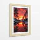 Invierno de Fuego - Puffy Design | Cuadro decorativo de Canvas Lab