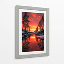 Invierno de Fuego - Puffy Design | Cuadro decorativo de Canvas Lab