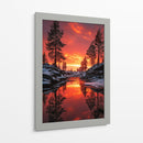 Invierno de Fuego - Puffy Design | Cuadro decorativo de Canvas Lab