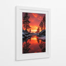 Invierno de Fuego - Puffy Design | Cuadro decorativo de Canvas Lab