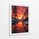 Invierno de Fuego - Puffy Design | Cuadro decorativo de Canvas Lab