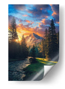 Amanecer Dorado - Puffy Design | Cuadro decorativo de Canvas Lab