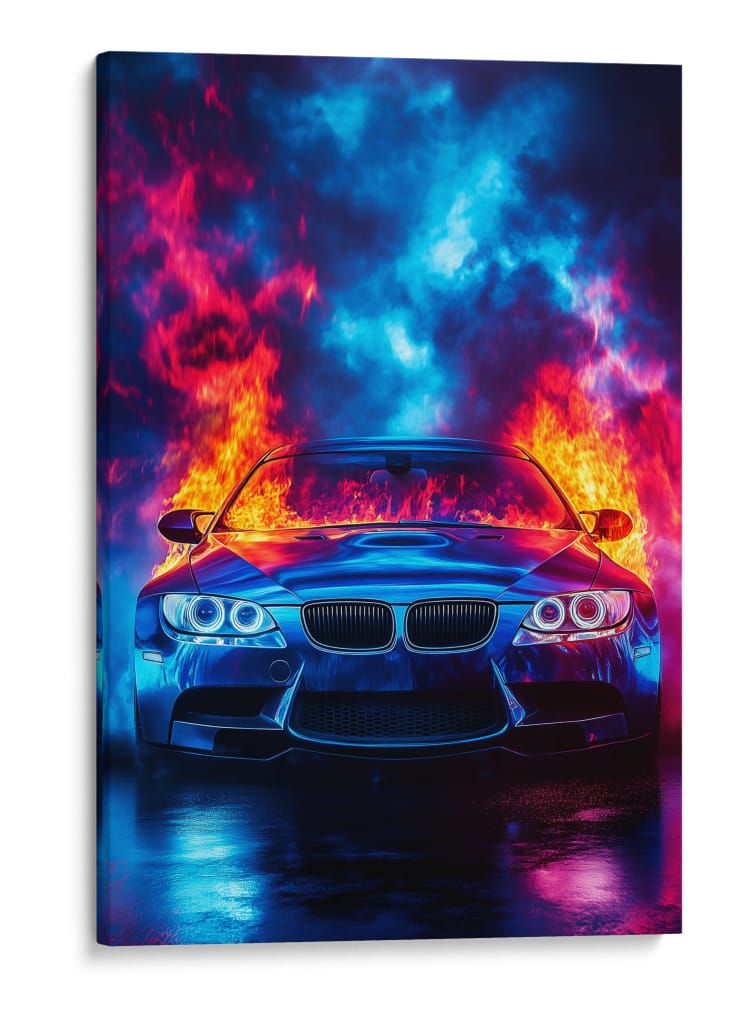 Infierno de Neón - Sae Art | Cuadro decorativo de Canvas Lab