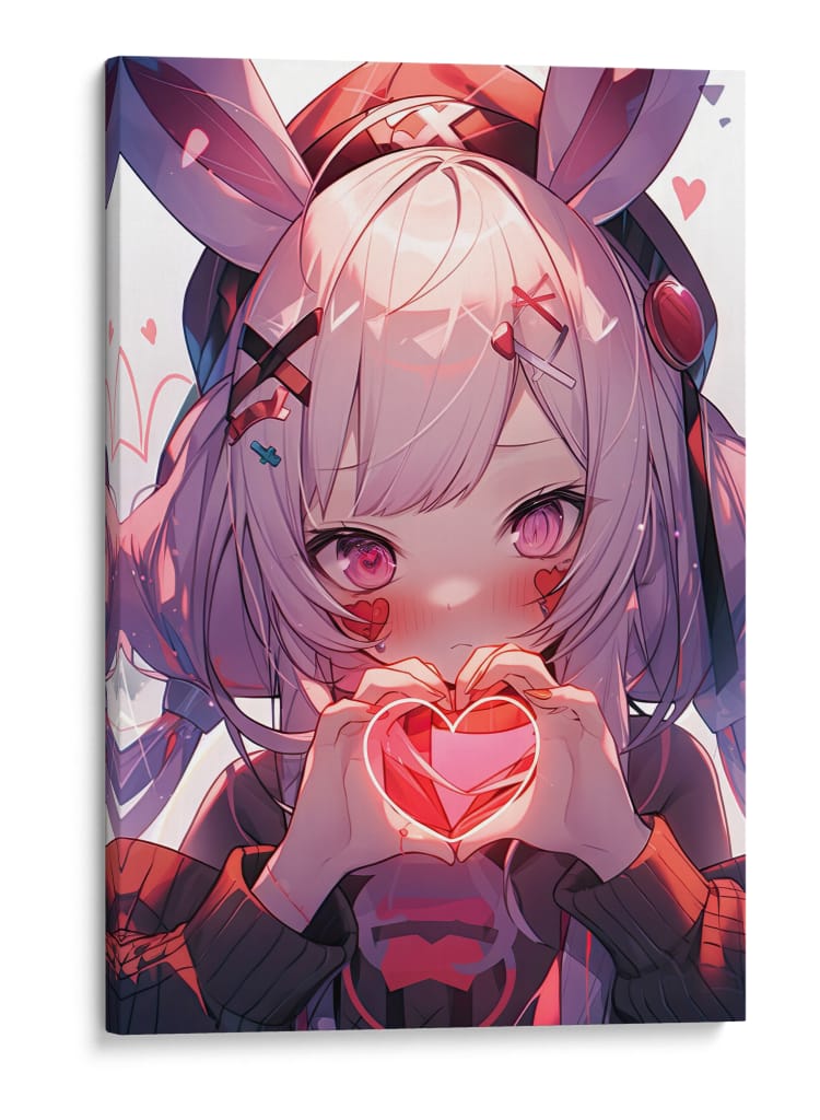Corazón de Neón - Sae Art | Cuadro decorativo de Canvas Lab