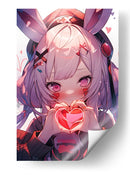 Corazón de Neón - Sae Art | Cuadro decorativo de Canvas Lab