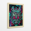 Samurái de Neón - Sae Art | Cuadro decorativo de Canvas Lab